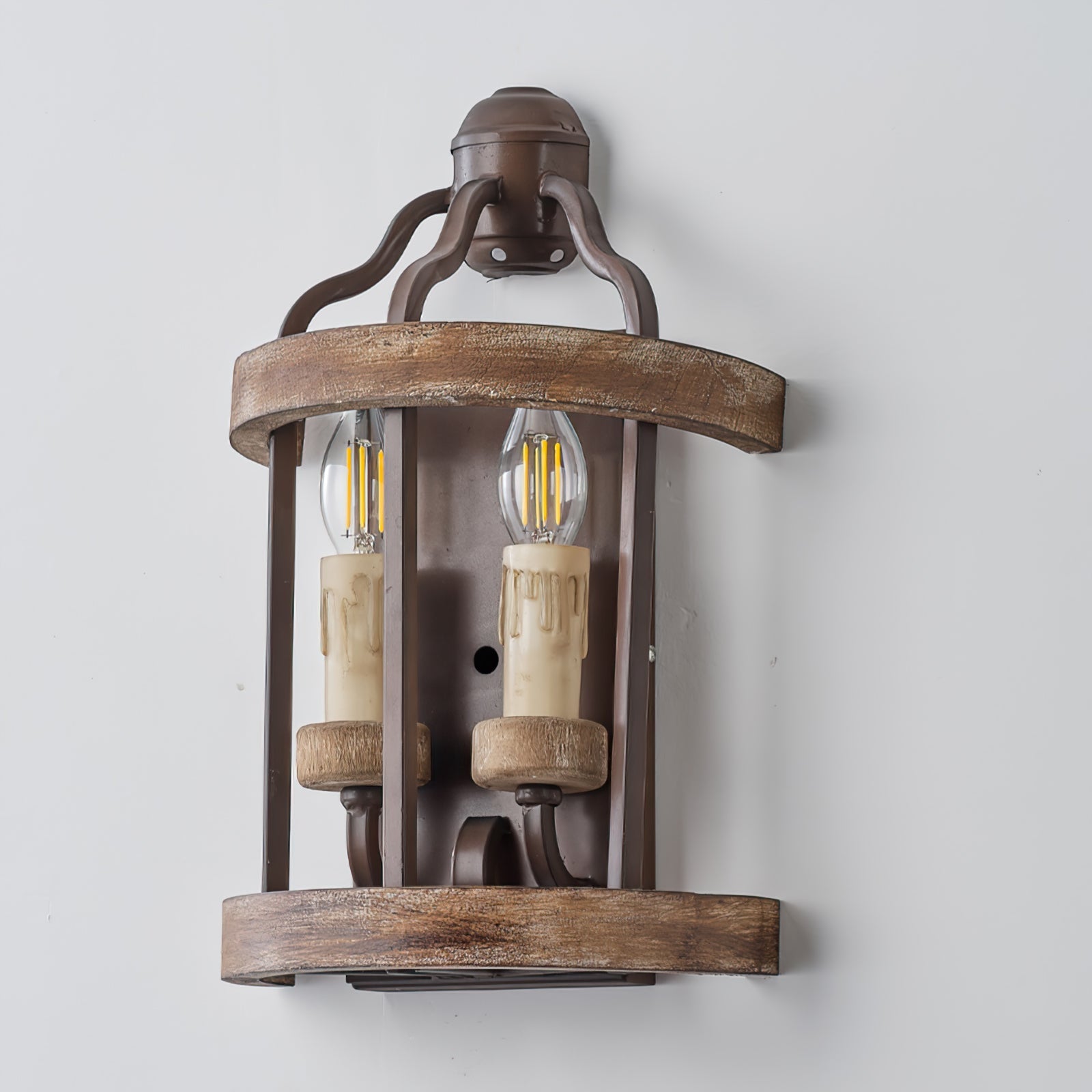 WINCHESTER TWIN FLAME WALL SCONCE