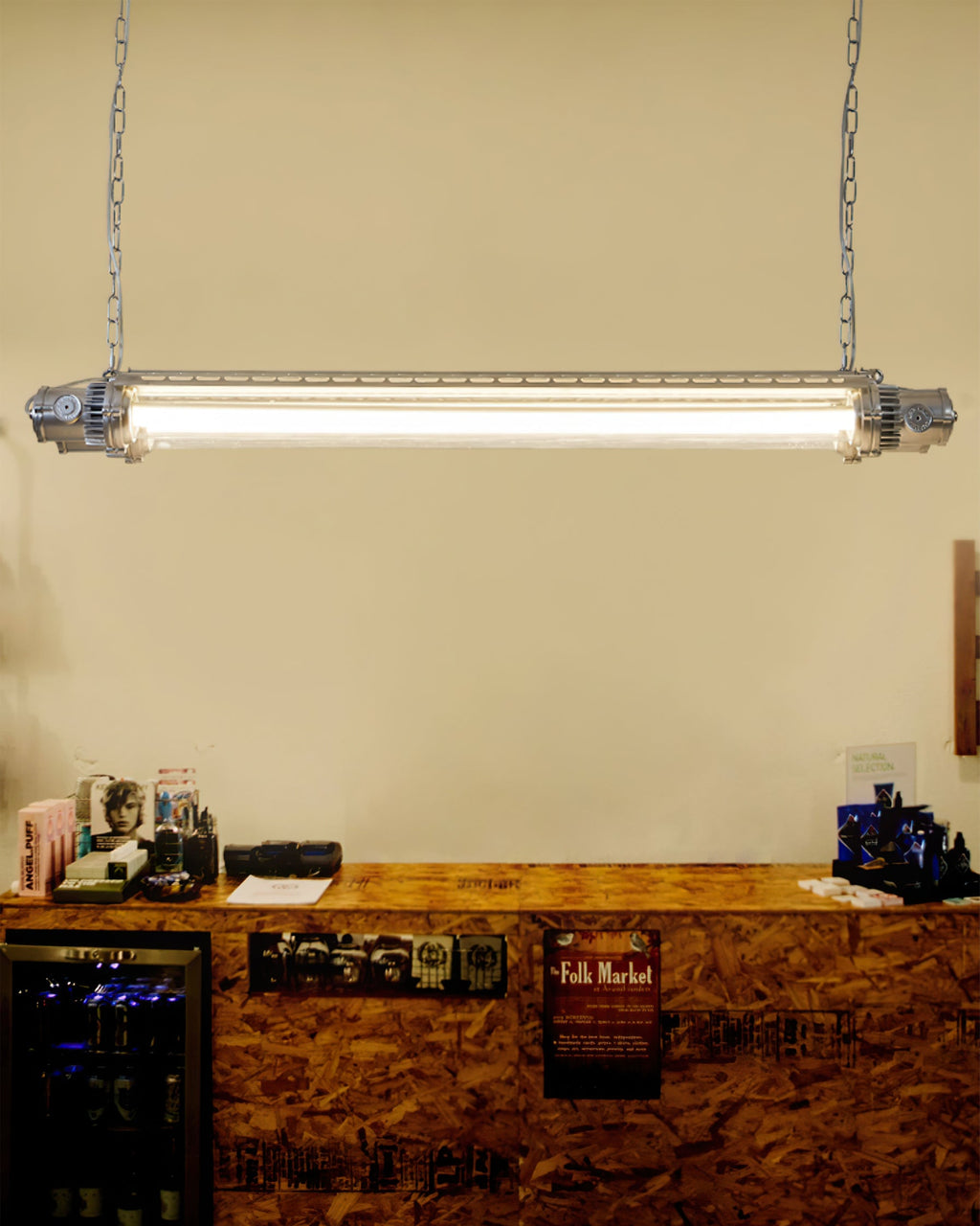WINTHROP TWIN TUBE SILVER LUMINAIRE