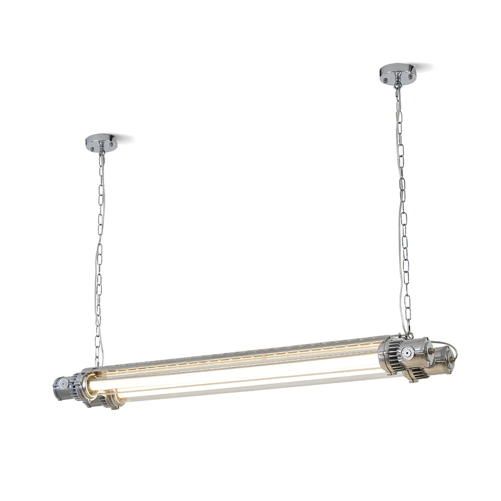 WINTHROP TWIN TUBE SILVER LUMINAIRE