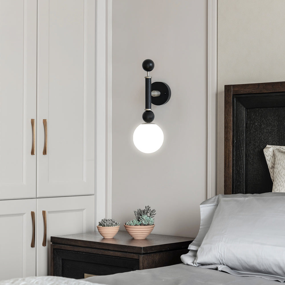 RAVENSCROFT FROSTED GLOBE WALL LIGHT