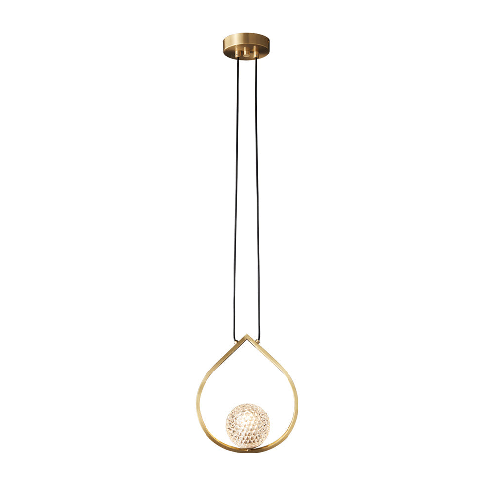 WINTHROP AQUA TEARDROP LUMINAIRE