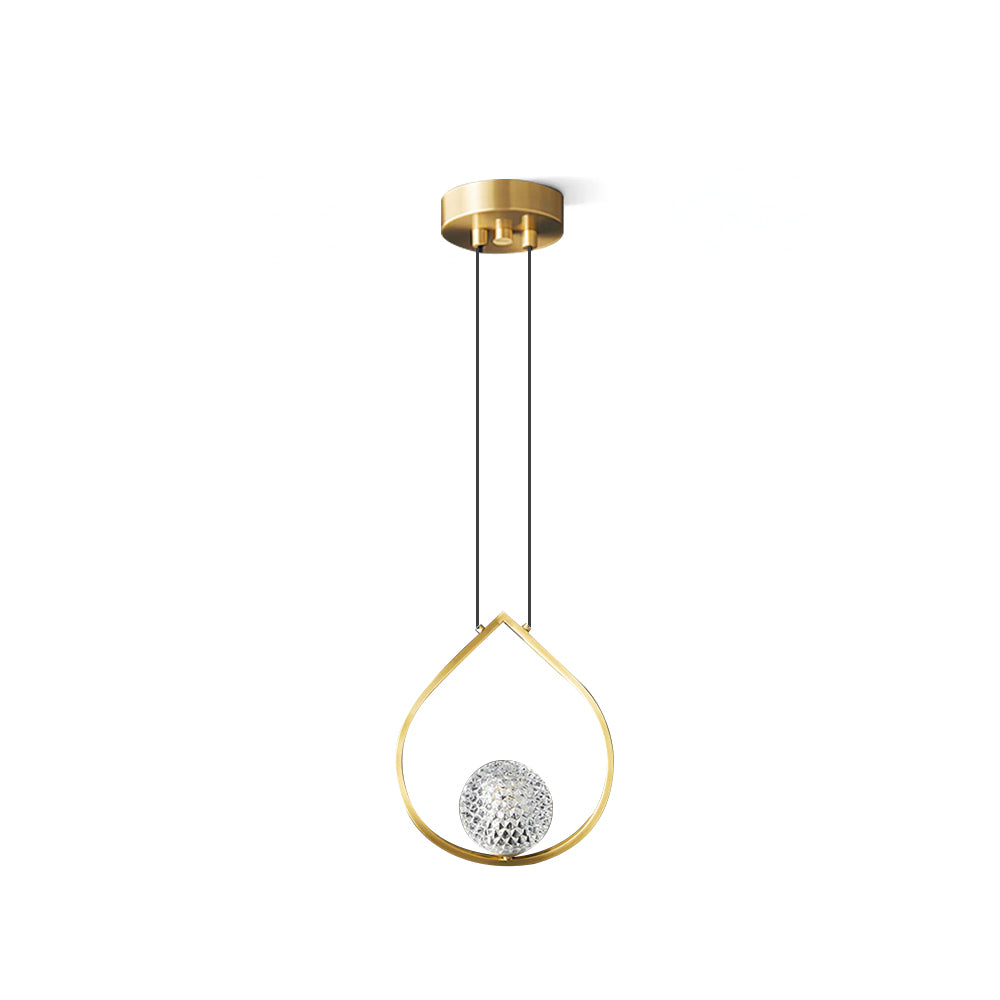 WINTHROP AQUA TEARDROP LUMINAIRE