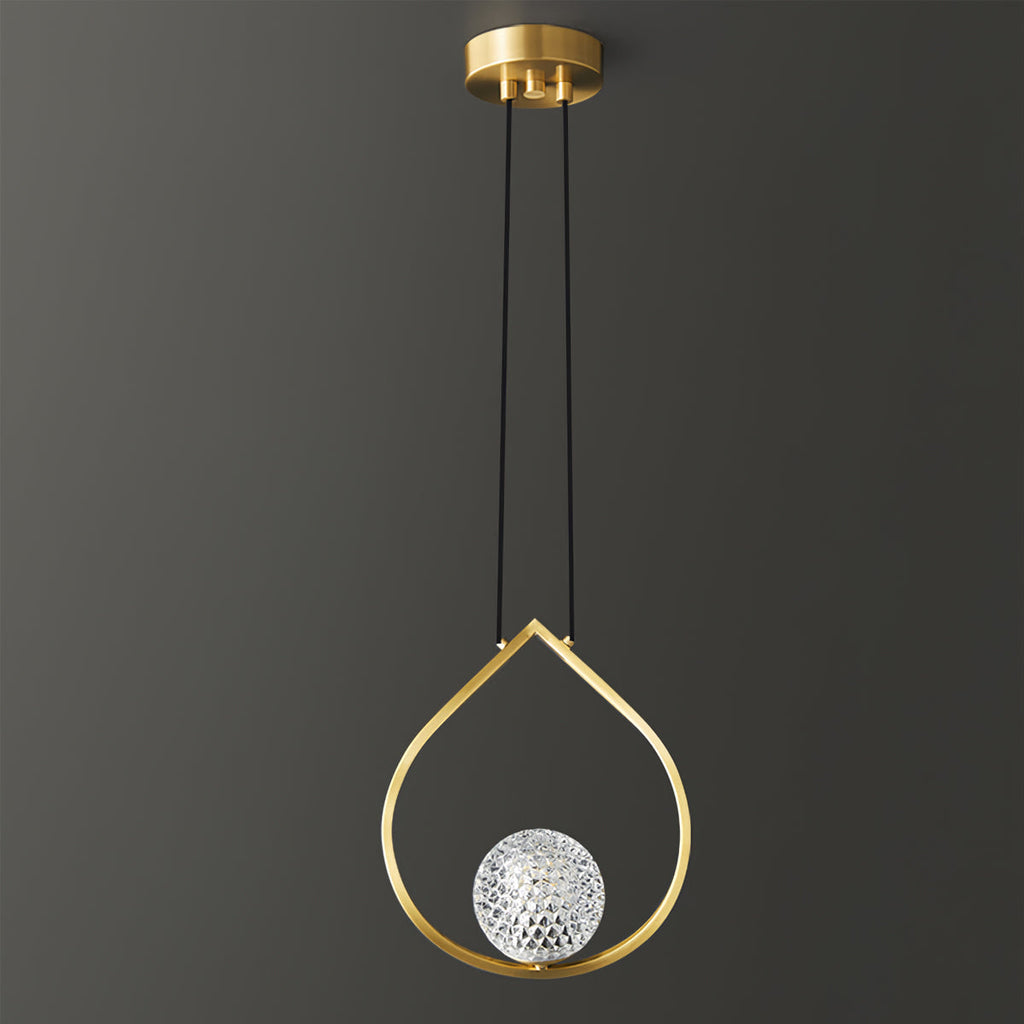 WINTHROP AQUA TEARDROP LUMINAIRE