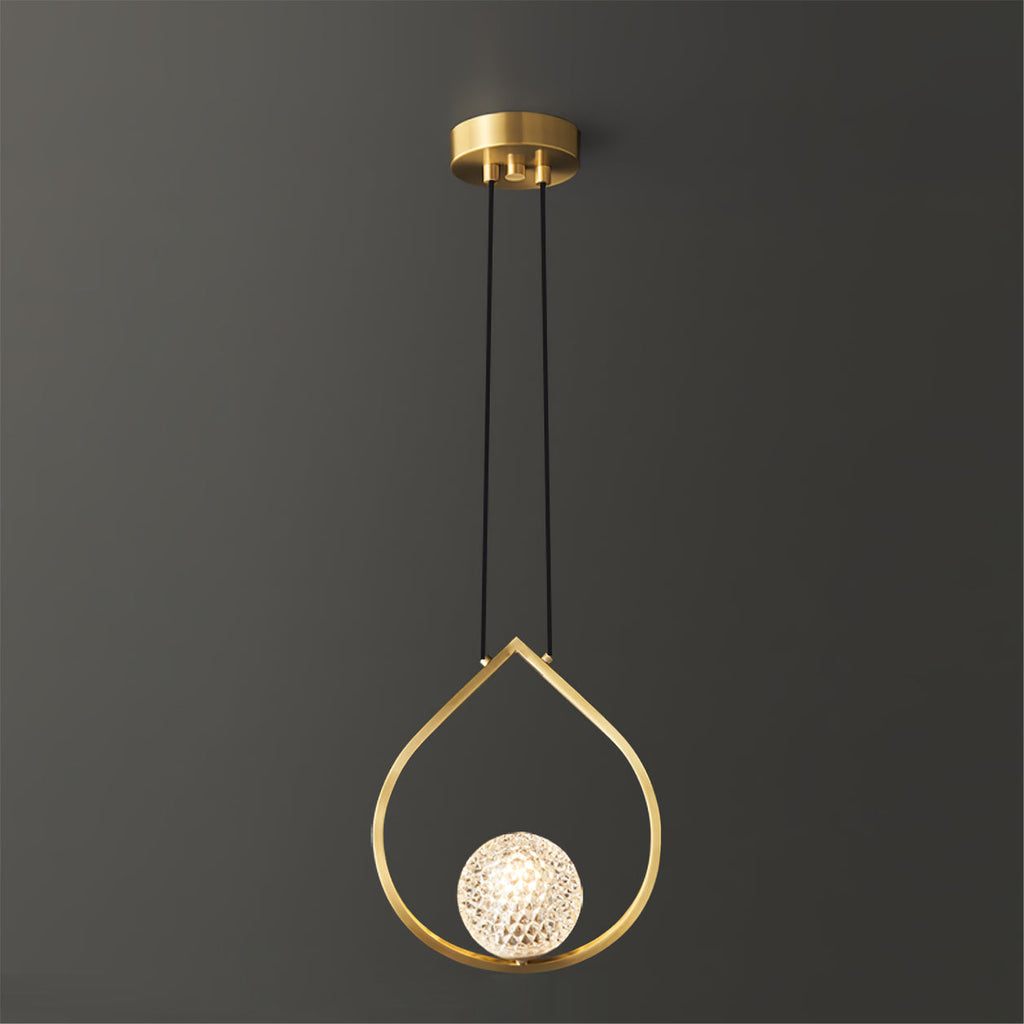 WINTHROP AQUA TEARDROP LUMINAIRE