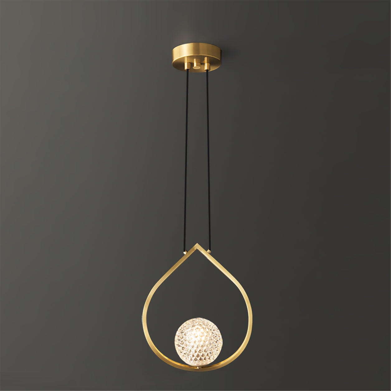 WINTHROP AQUA TEARDROP LUMINAIRE