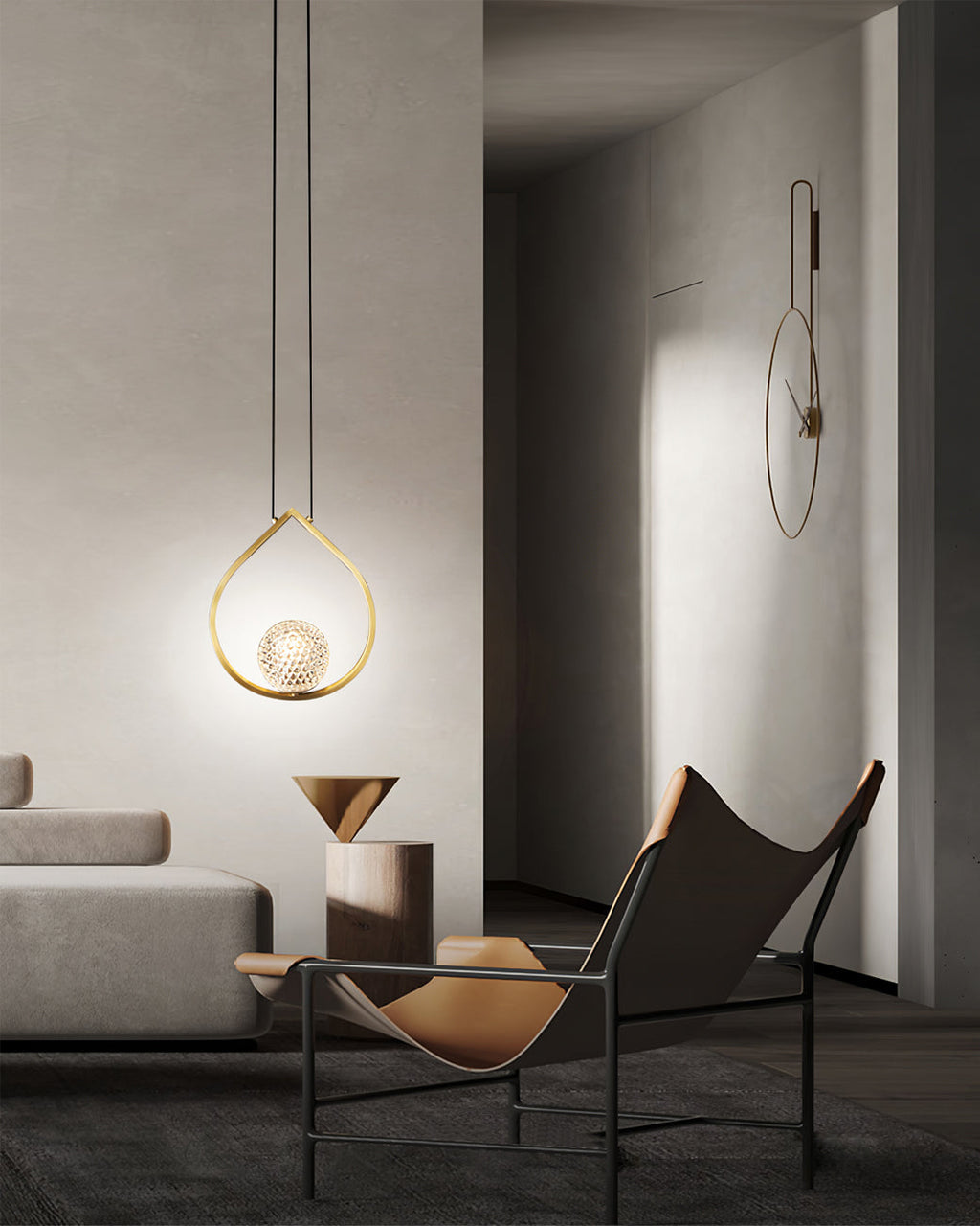 WINTHROP AQUA TEARDROP LUMINAIRE