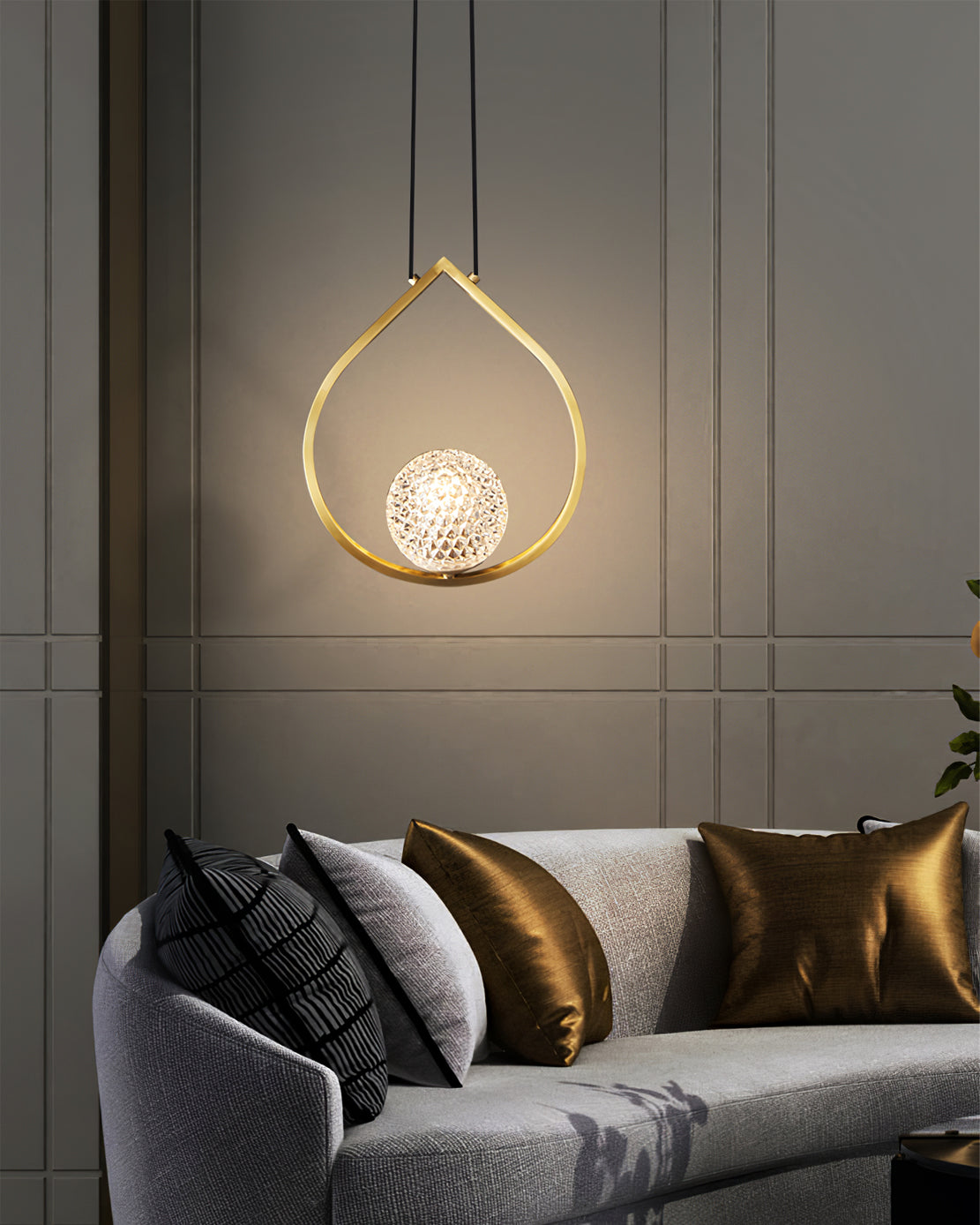 WINTHROP AQUA TEARDROP LUMINAIRE