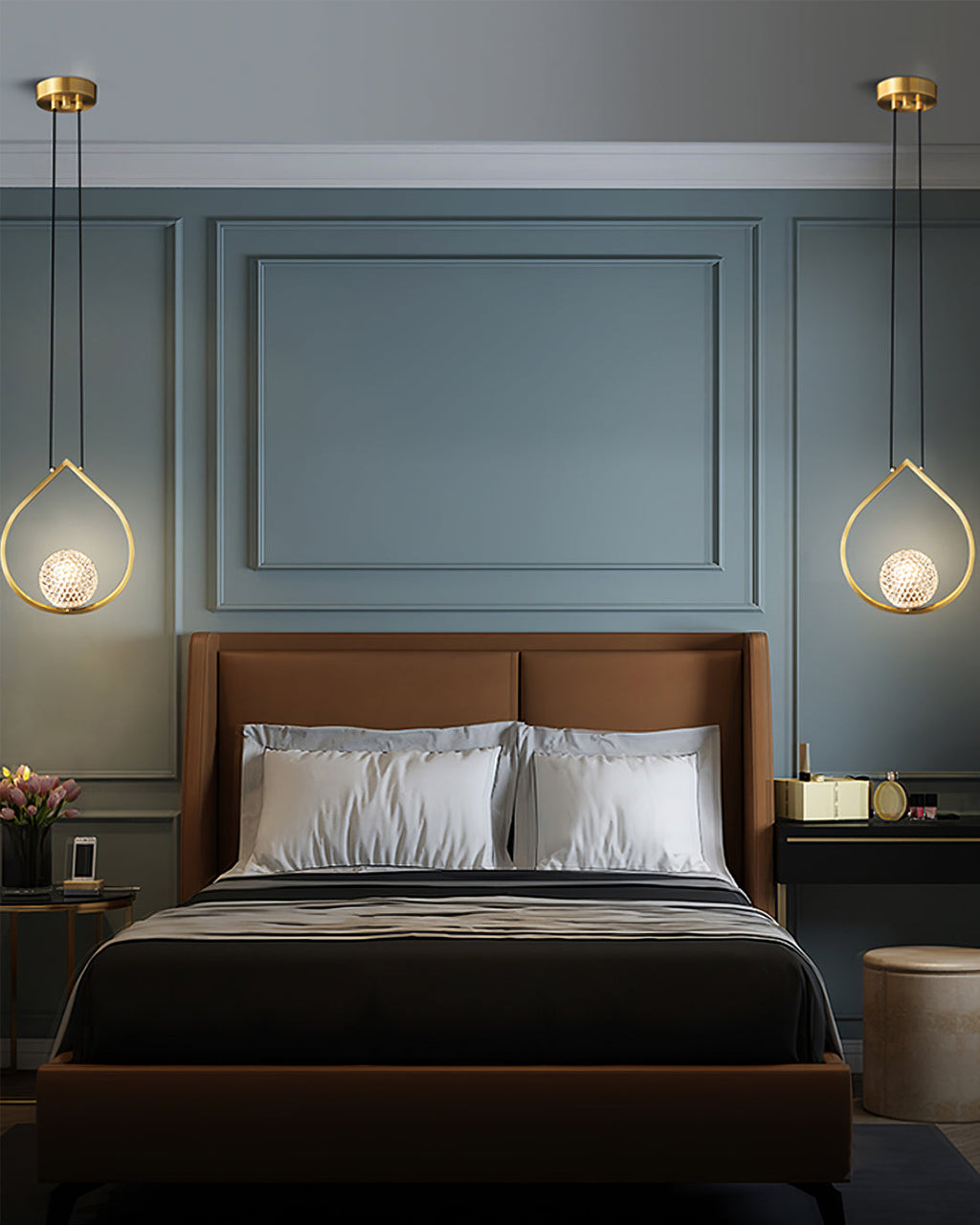 WINTHROP AQUA TEARDROP LUMINAIRE