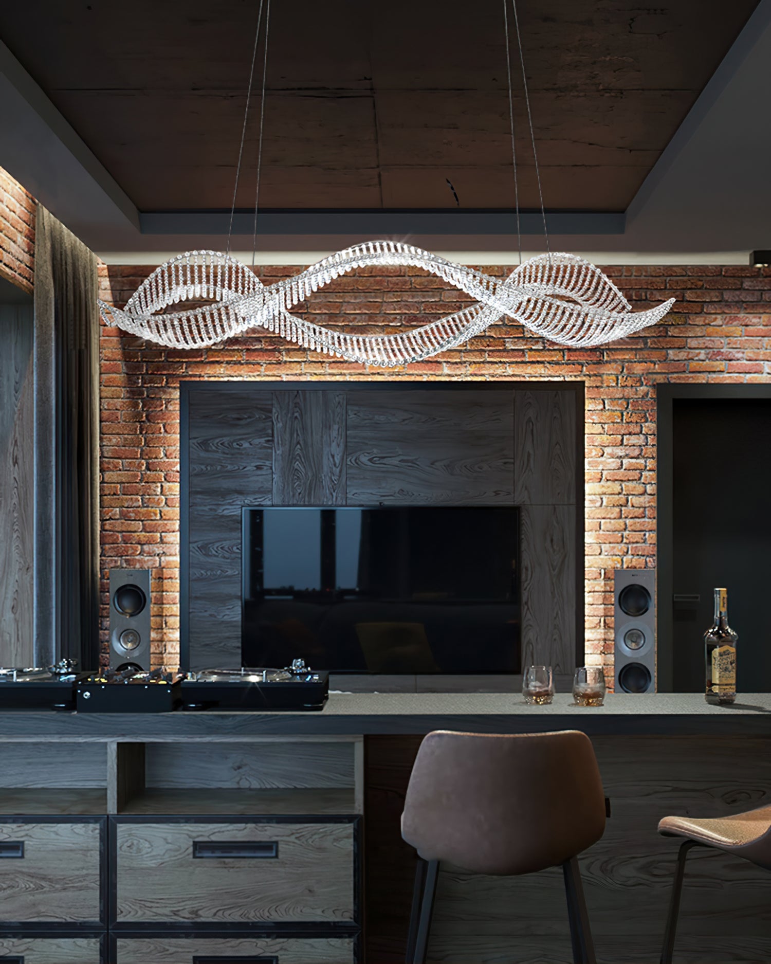 VANDERBILT CRYSTAL DROPLET CHANDELIER
