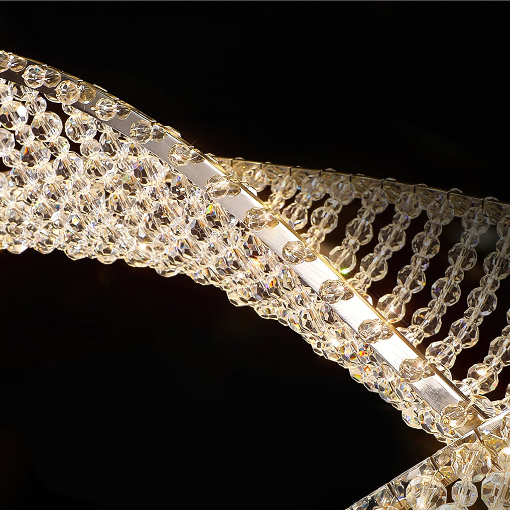 VANDERBILT CRYSTAL DROPLET CHANDELIER
