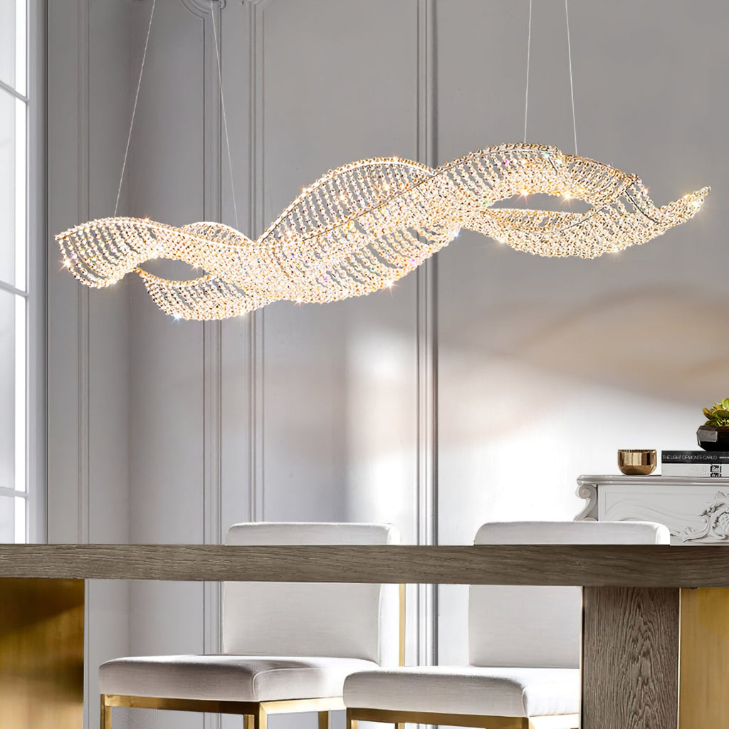 VANDERBILT CRYSTAL DROPLET CHANDELIER