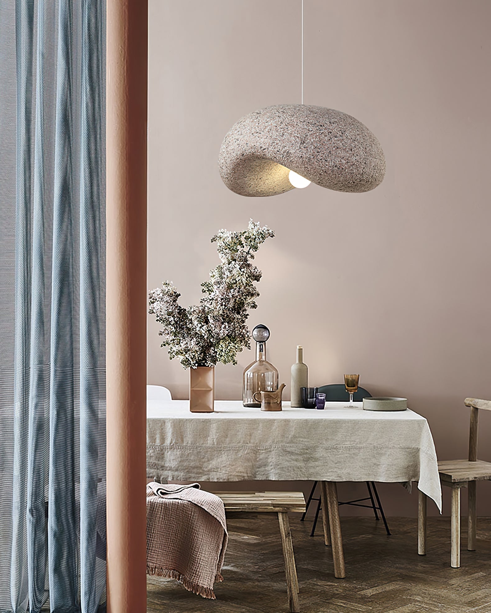 FENWICK DOTTED GLASS HANGING LANTERN