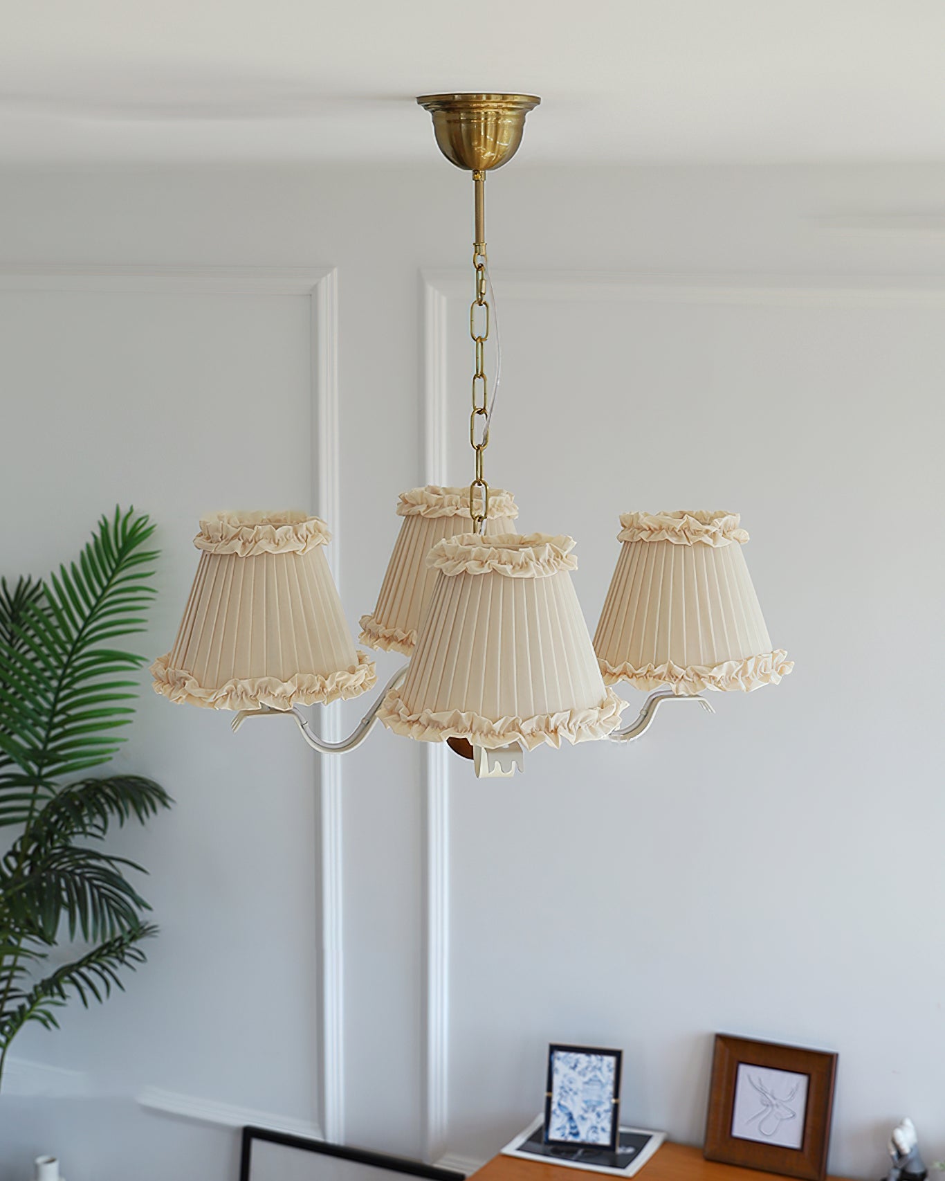 FENWICK TEXTILE DRAPED CEILING LANTERN