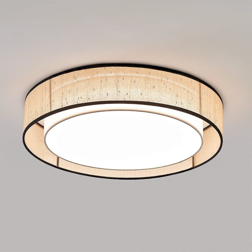 RAVENHALL VINTAGE GLASS FLUSH MOUNT LIGHT