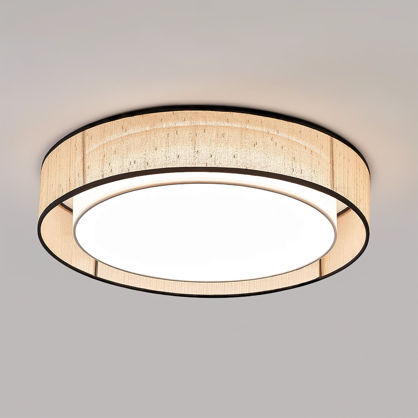 RAVENHALL VINTAGE GLASS FLUSH MOUNT LIGHT