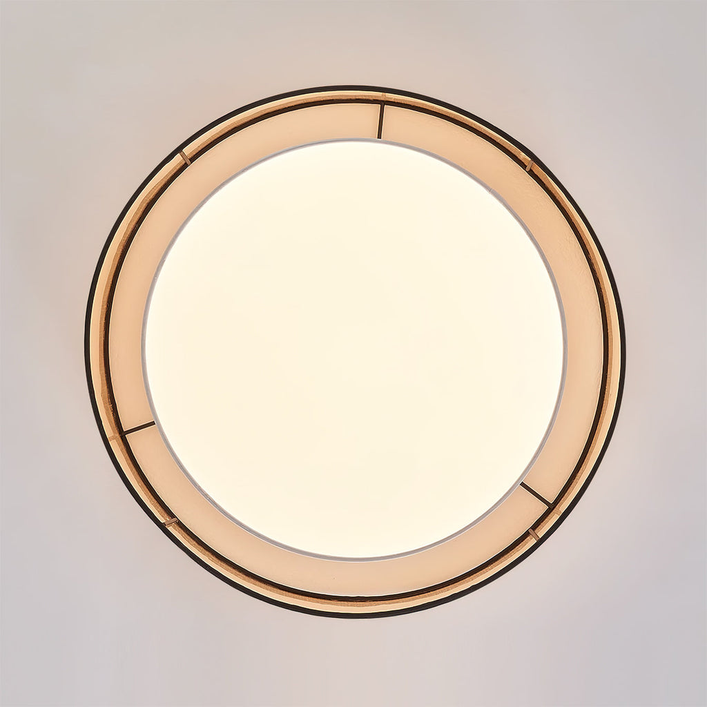 RAVENHALL VINTAGE GLASS FLUSH MOUNT LIGHT