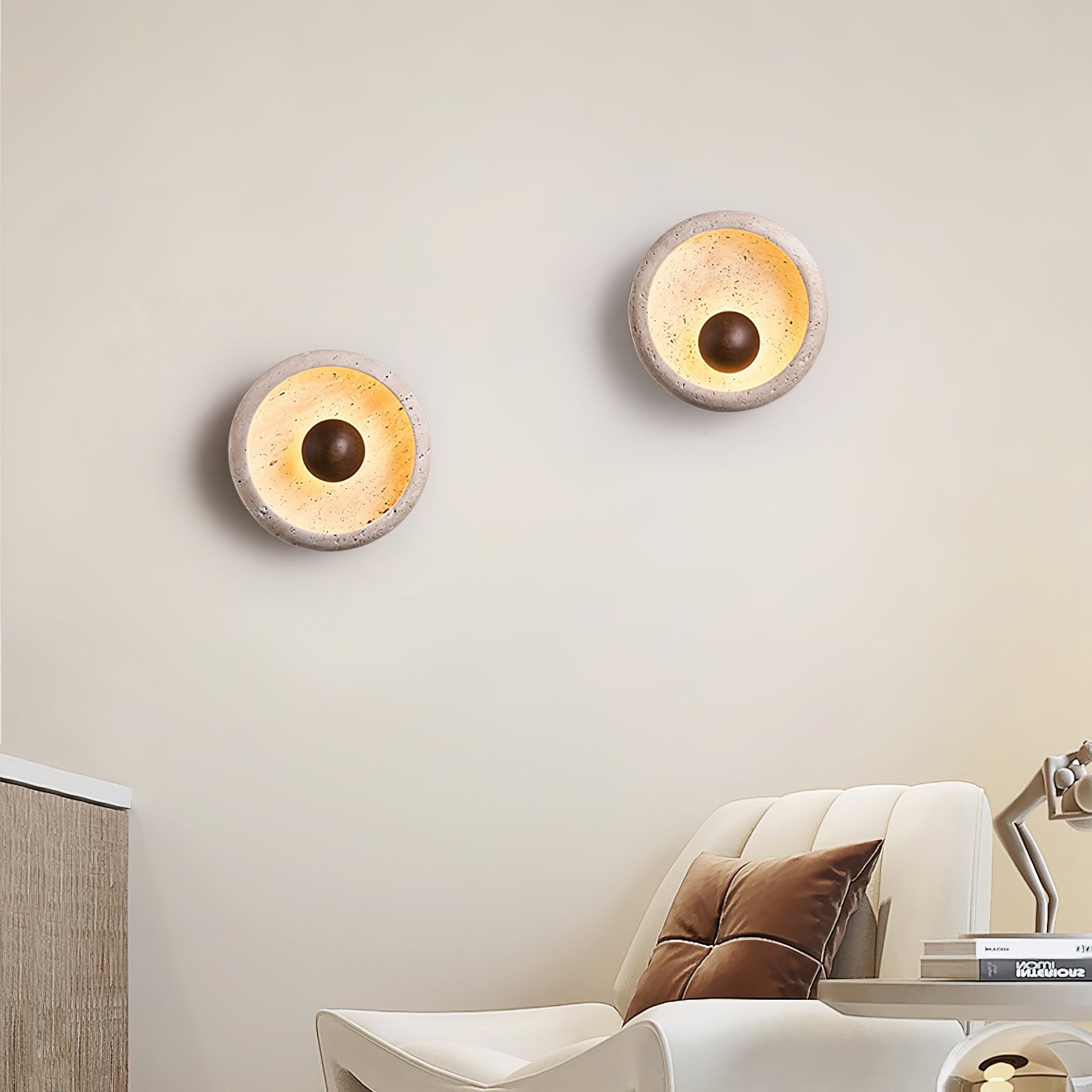 Whitmore Rustic Stone Wall Sconce