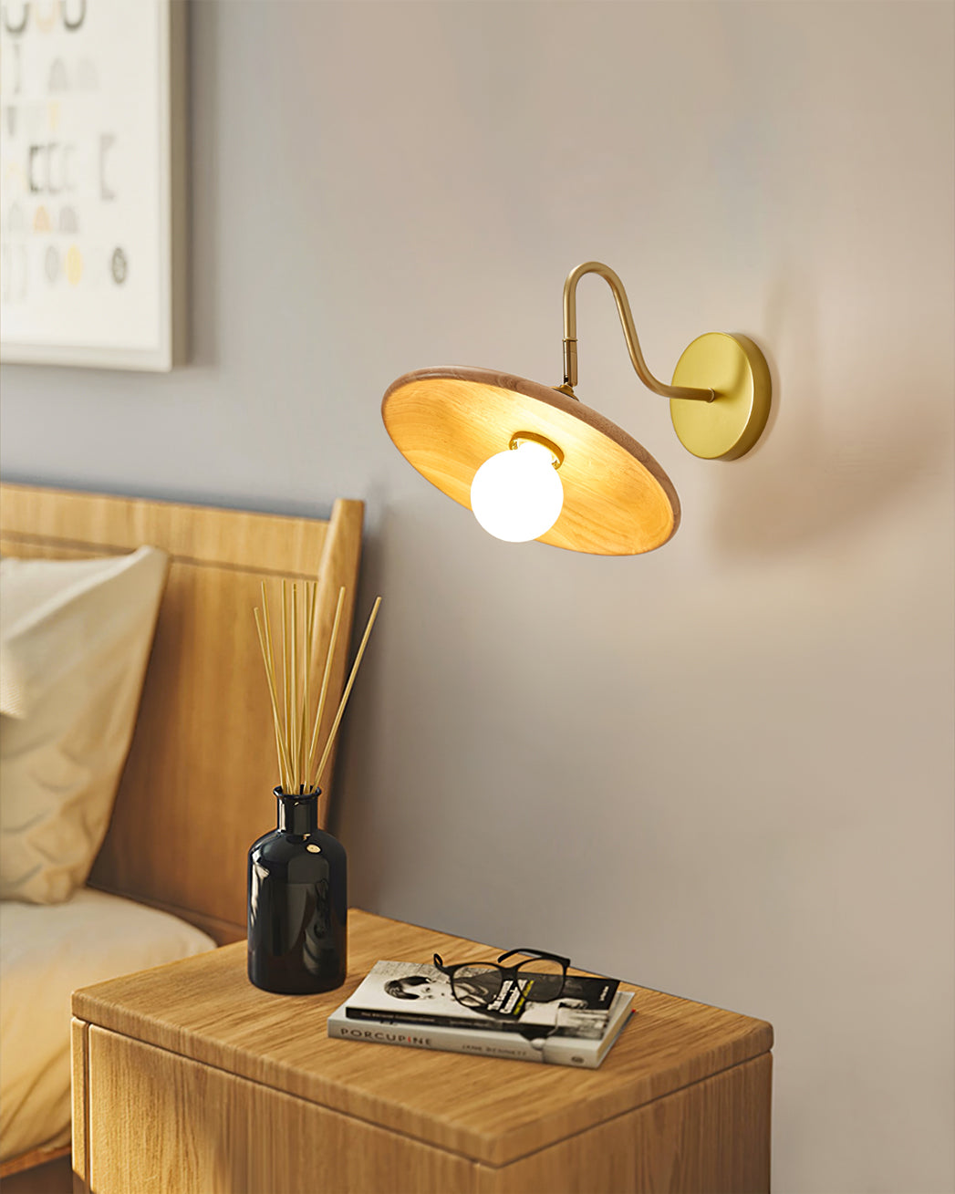 FENWICK VINTAGE BRASS WALL SCONCE