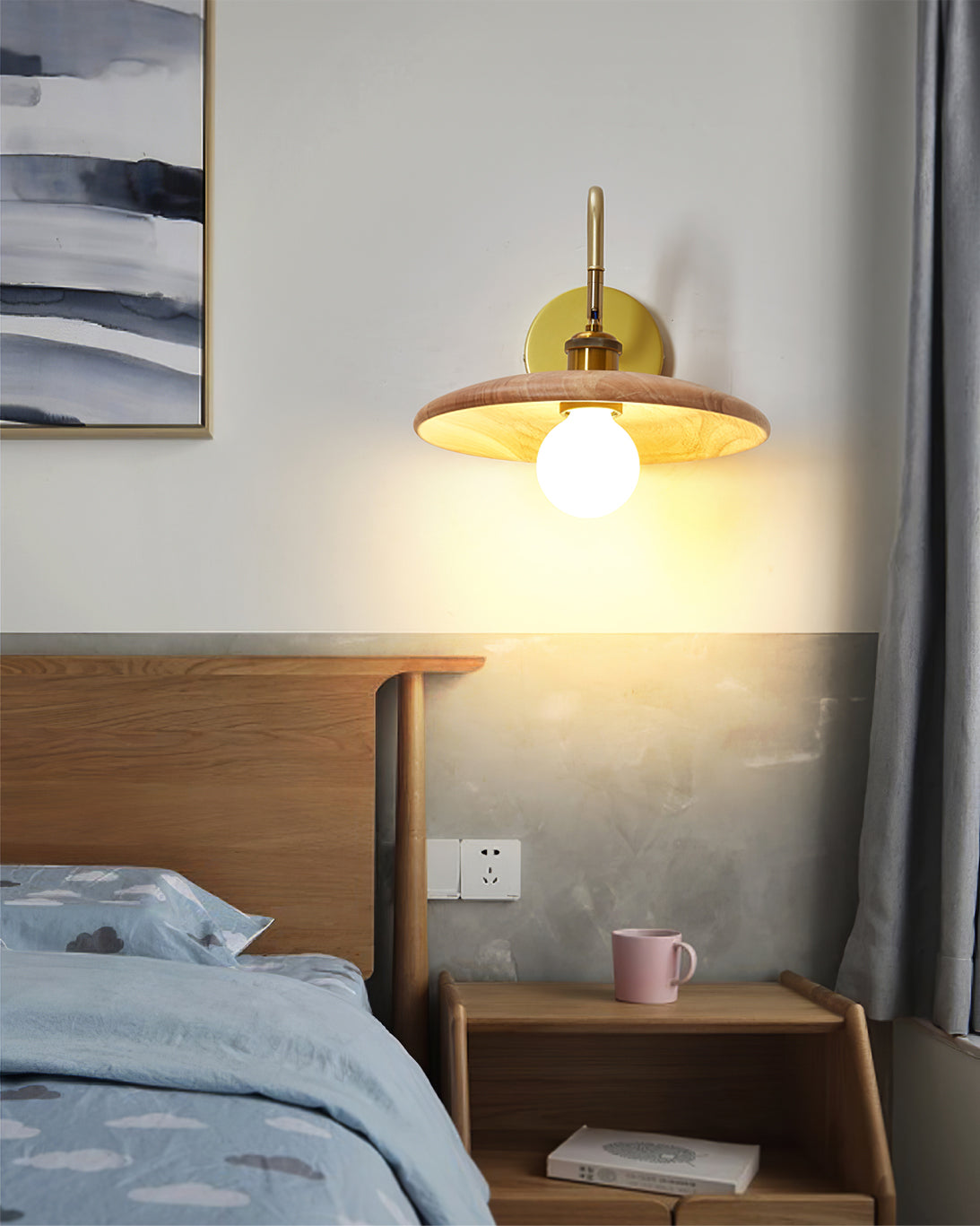 FENWICK VINTAGE BRASS WALL SCONCE
