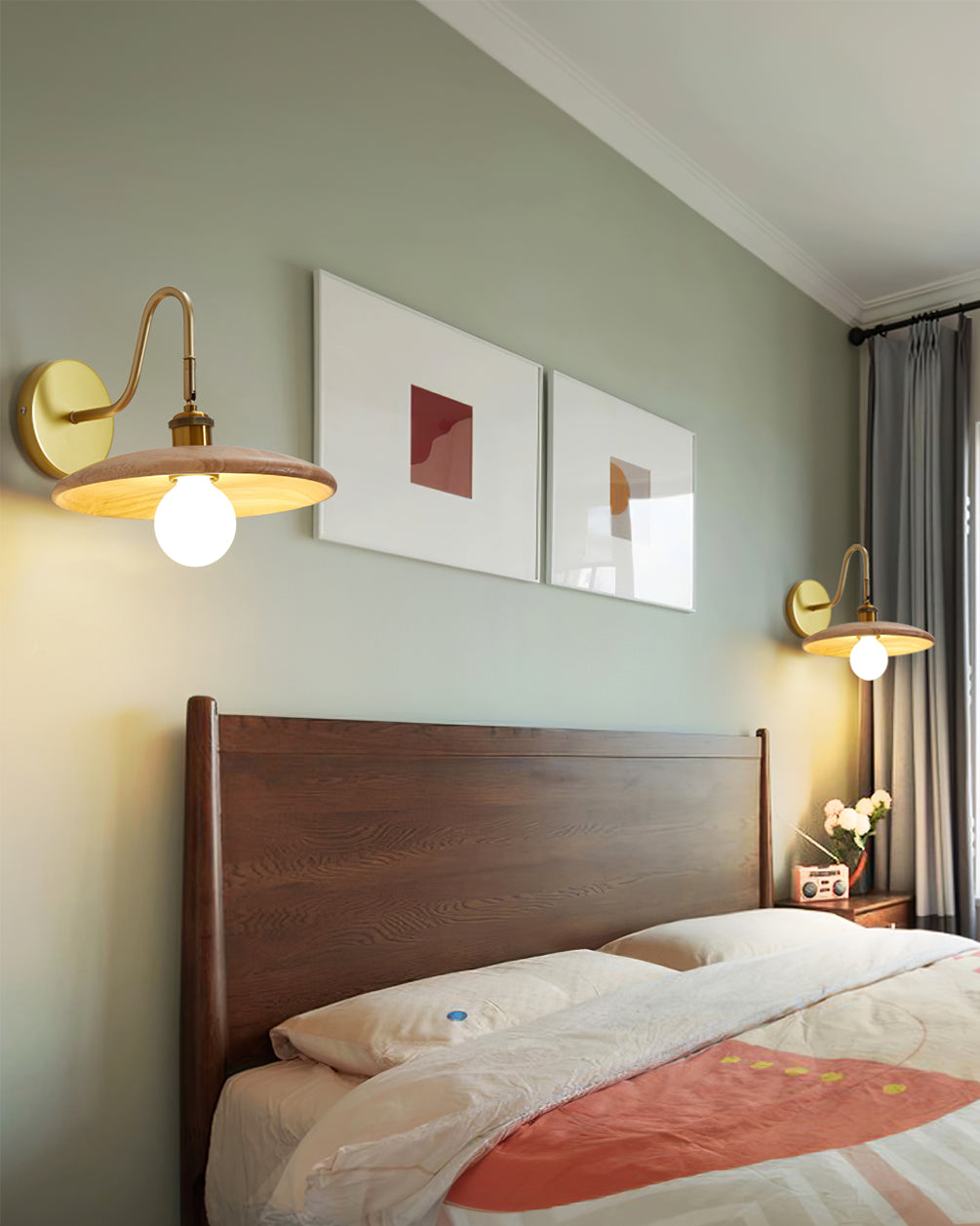 FENWICK VINTAGE BRASS WALL SCONCE