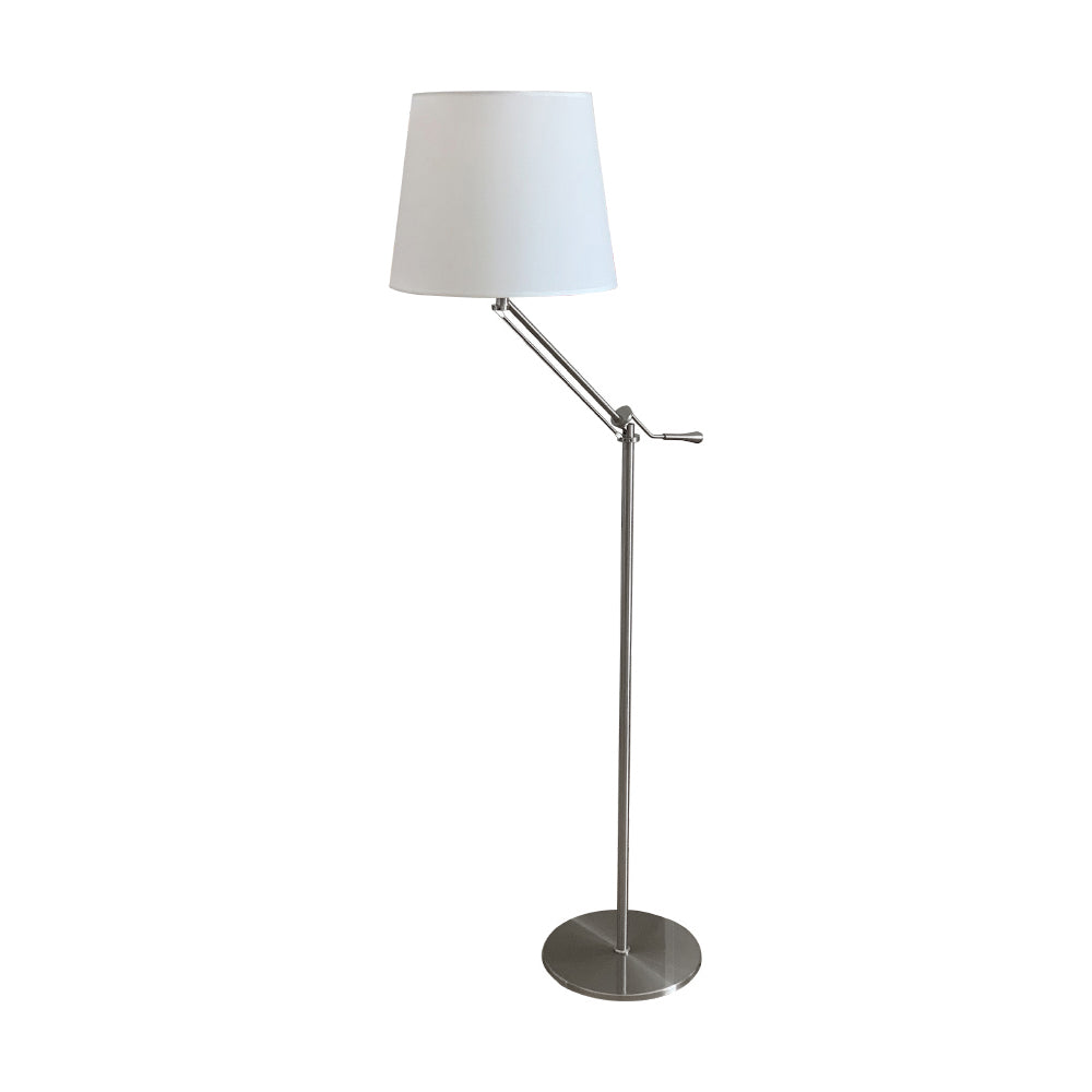 VANDERBILT TAPERED SILK SHADE FLOOR LIGHT