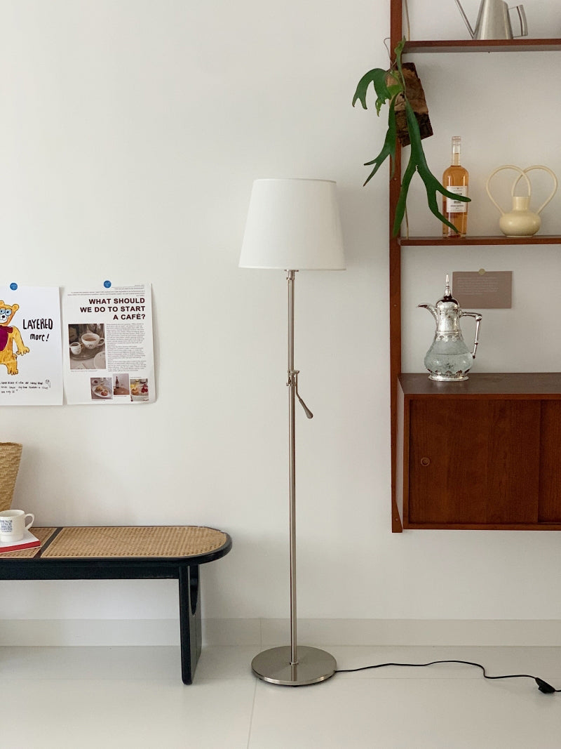 VANDERBILT TAPERED SILK SHADE FLOOR LIGHT