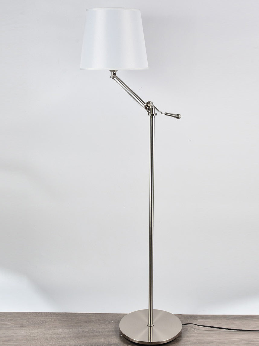 VANDERBILT TAPERED SILK SHADE FLOOR LIGHT