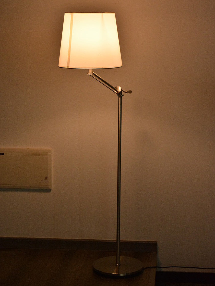 VANDERBILT TAPERED SILK SHADE FLOOR LIGHT
