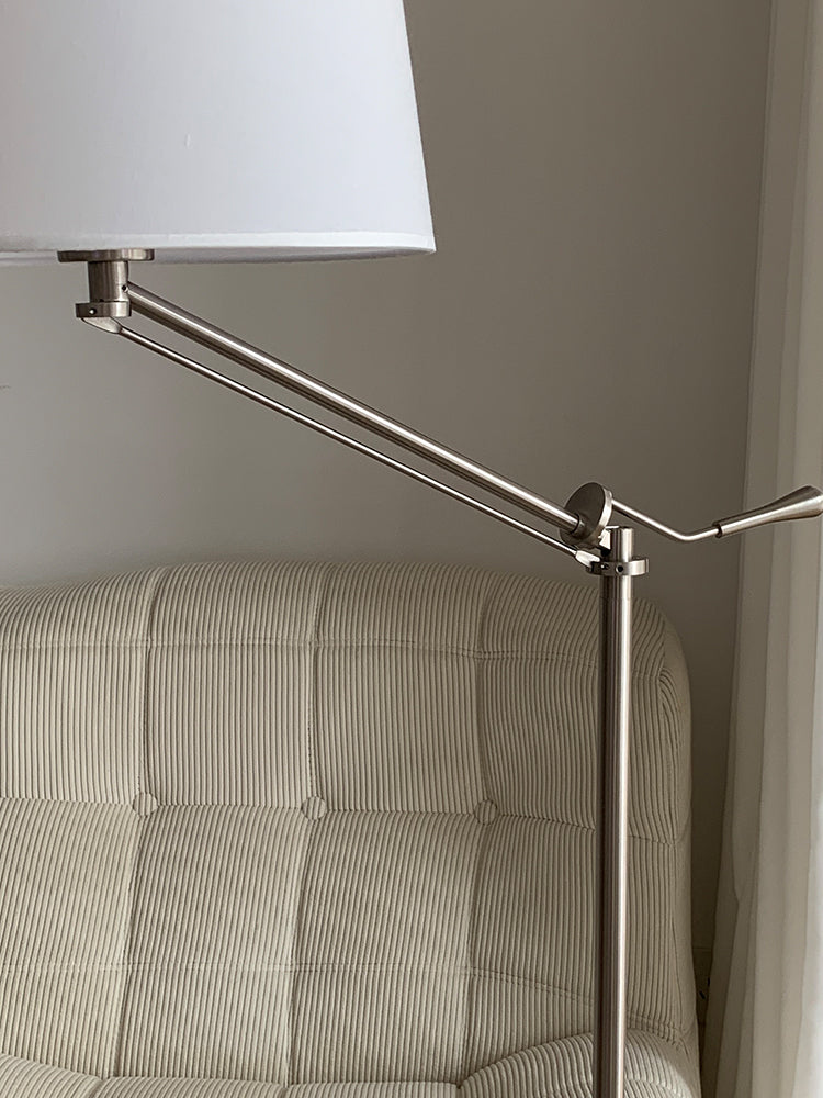 VANDERBILT TAPERED SILK SHADE FLOOR LIGHT