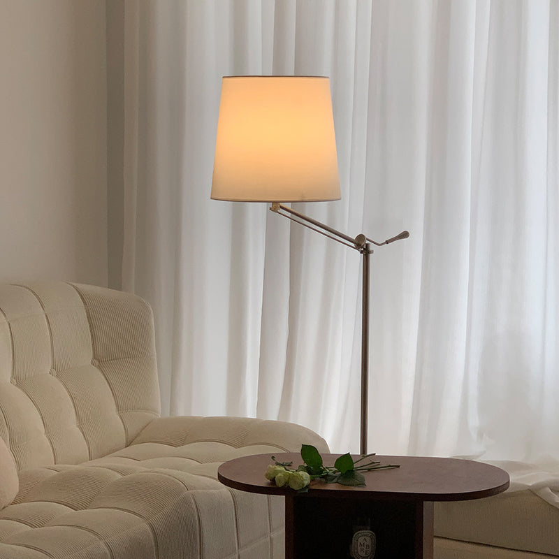 VANDERBILT TAPERED SILK SHADE FLOOR LIGHT