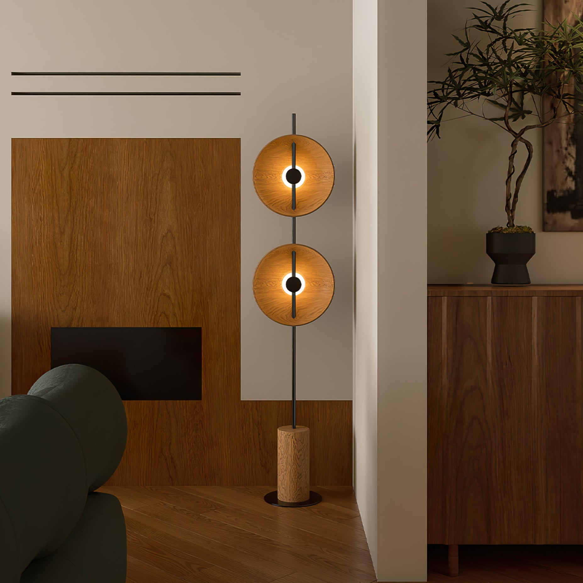 CHARLESTON RUSTIC WOODEN FLOOR LANTERN