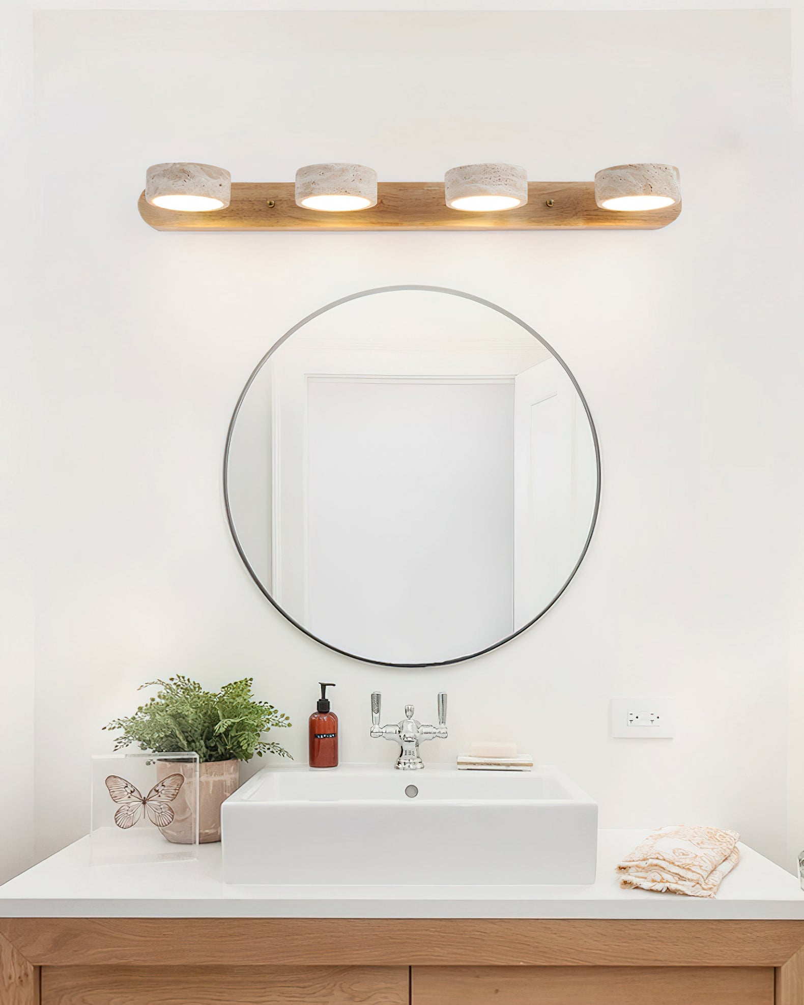 FENWICK TRAVERTINE WALL SCONCE