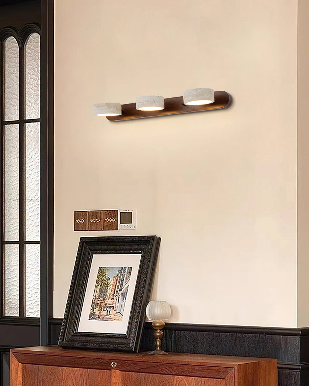 FENWICK TRAVERTINE WALL SCONCE