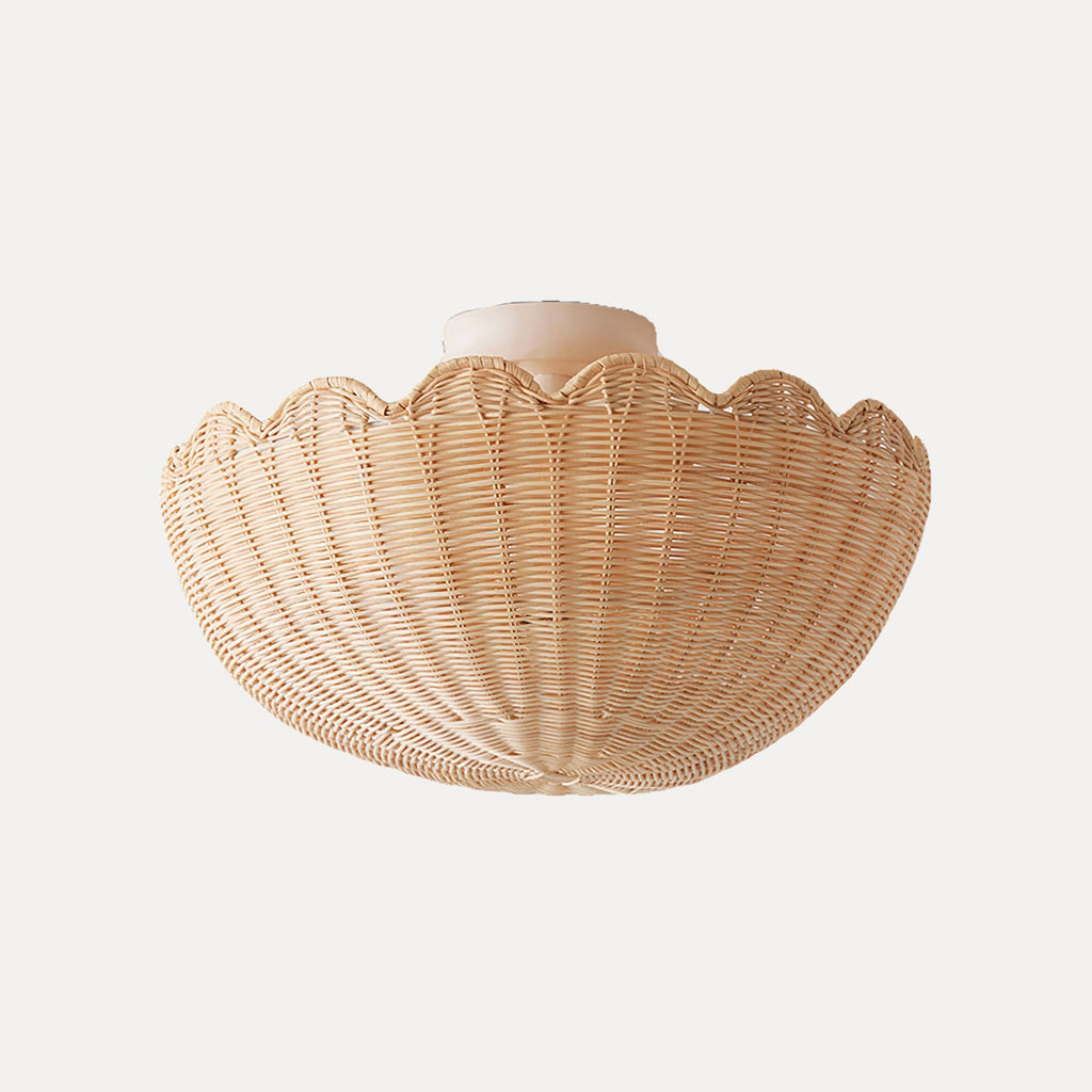 FENWICK BRASS ROUNDED FLUSH MOUNT LIGHT