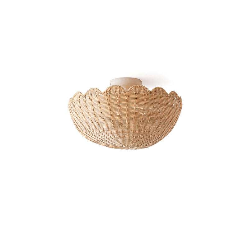 FENWICK BRASS ROUNDED FLUSH MOUNT LIGHT