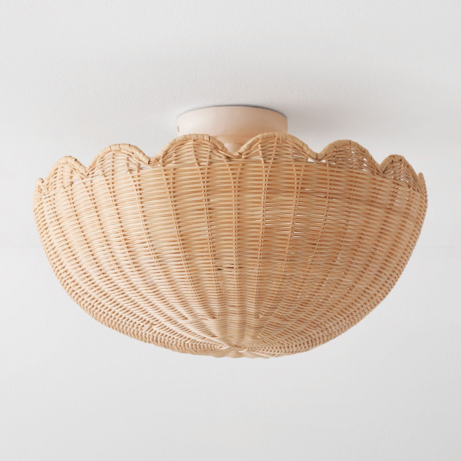 FENWICK BRASS ROUNDED FLUSH MOUNT LIGHT