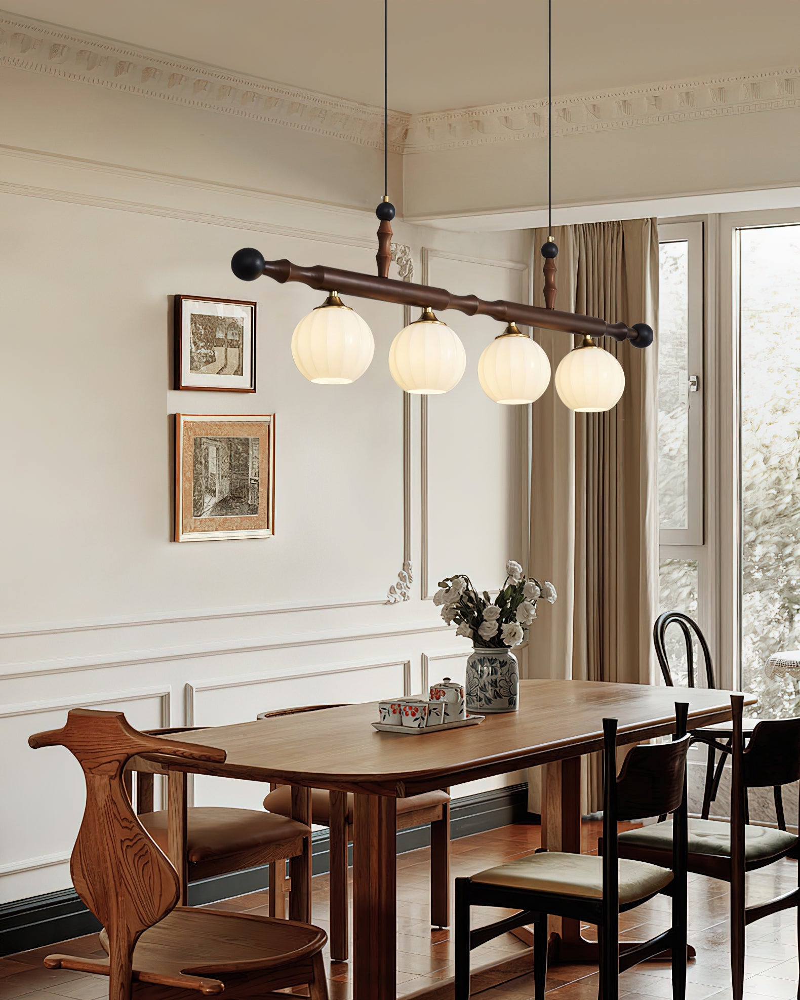 WINDSOR WOODEN CANOPY CHANDELIER