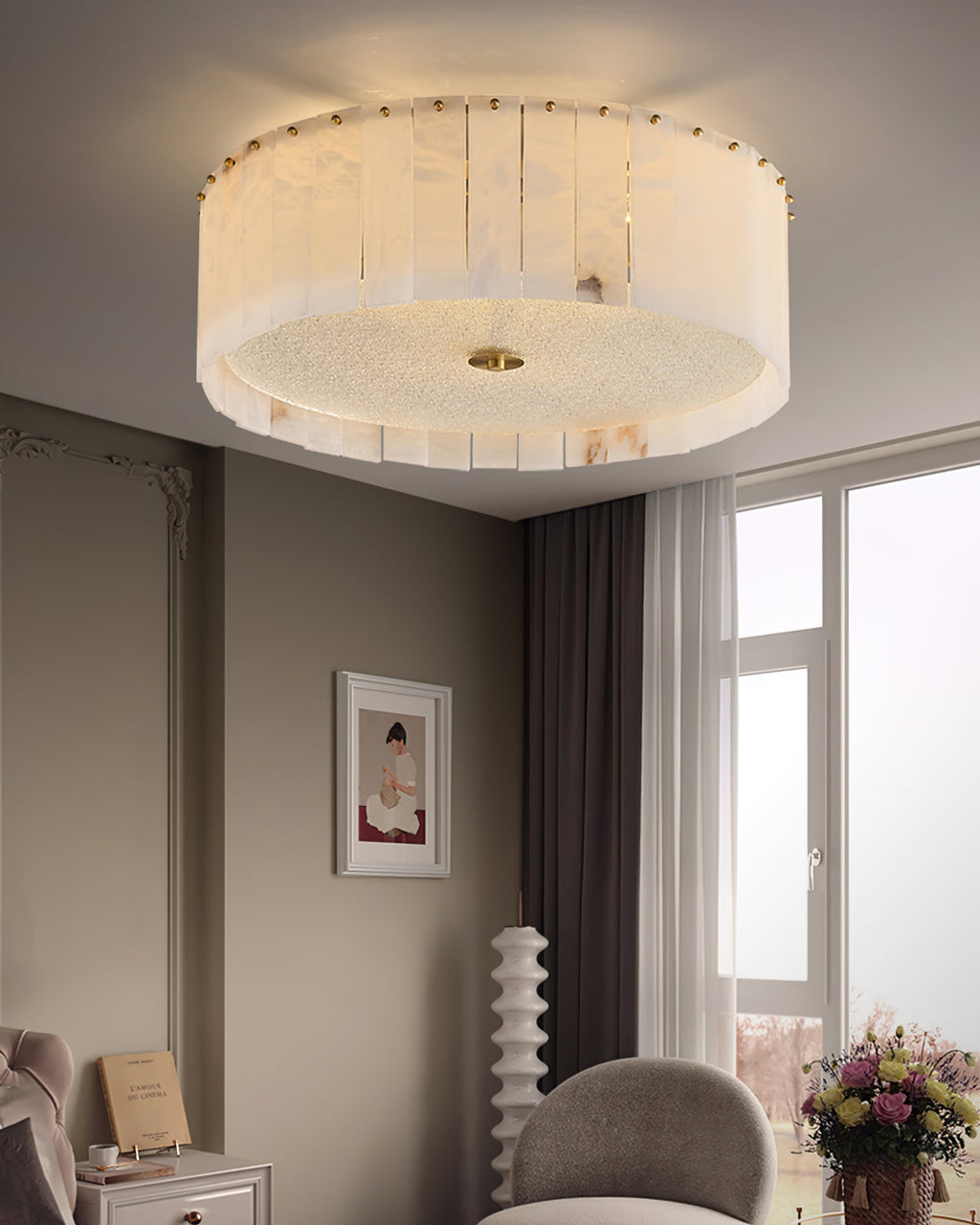 Thistledown Opaline Pendant Luminaire