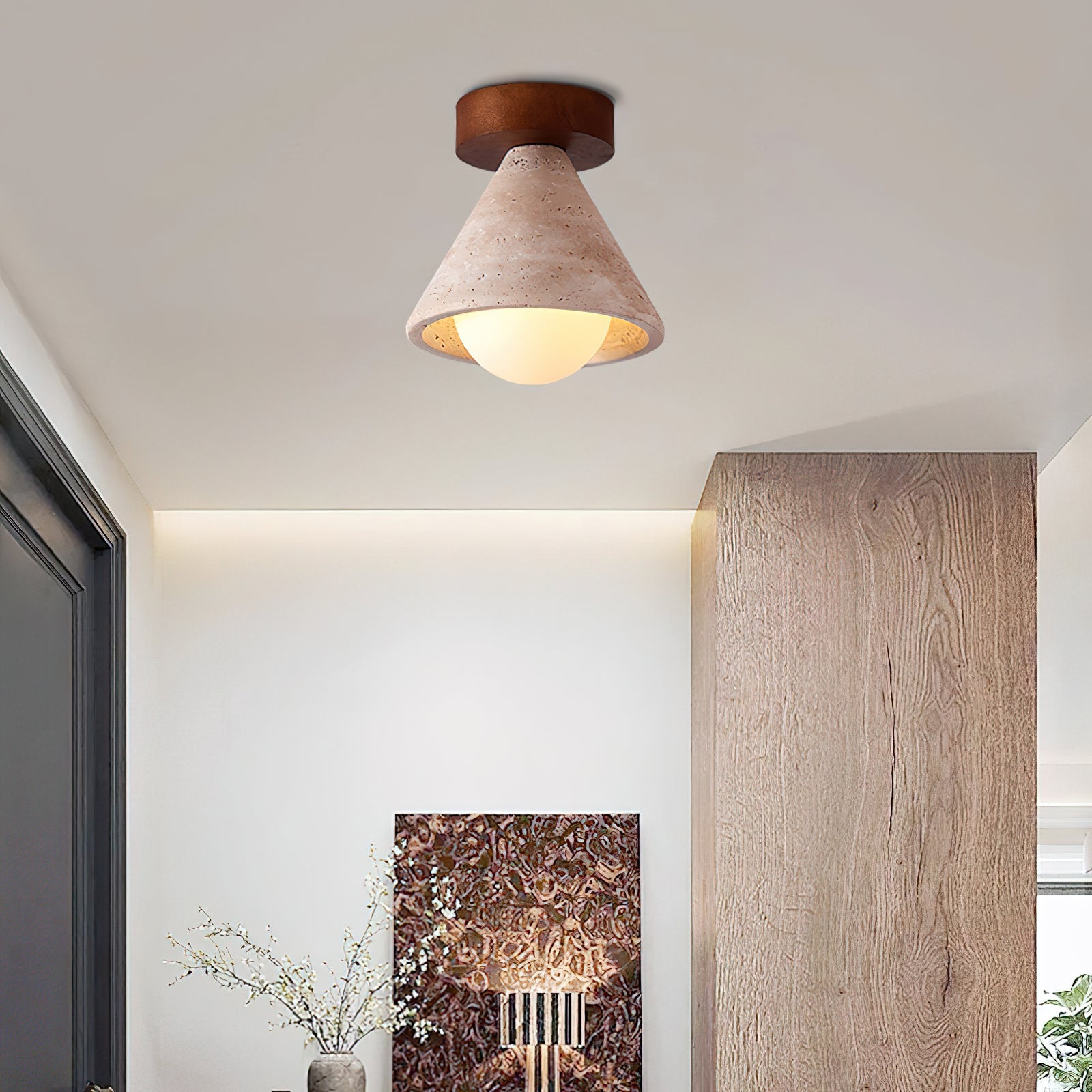 RAVENWOOD RUSTIC IRON CEILING LANTERN
