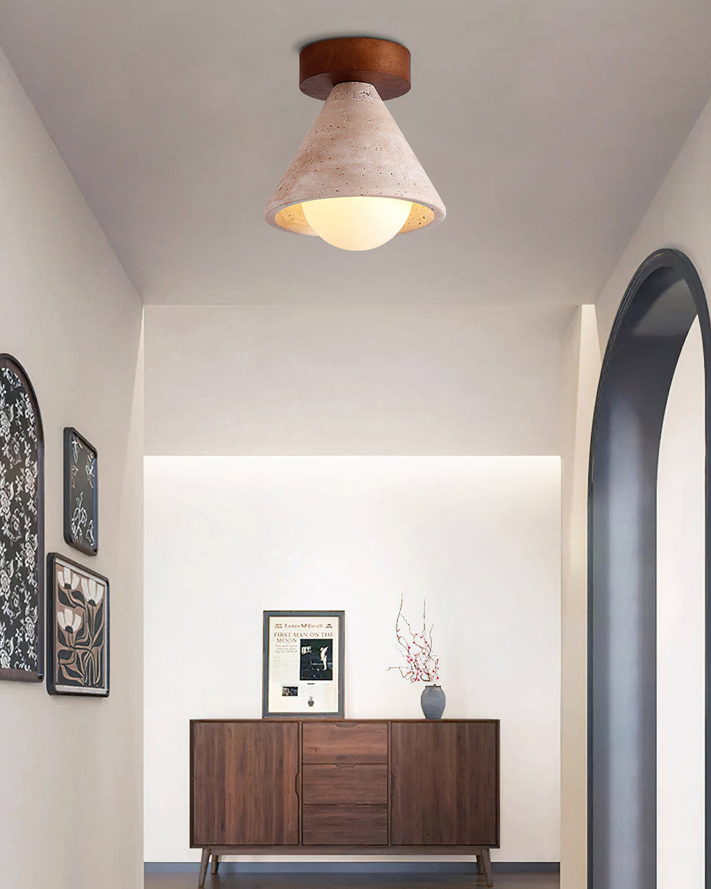 RAVENWOOD RUSTIC IRON CEILING LANTERN