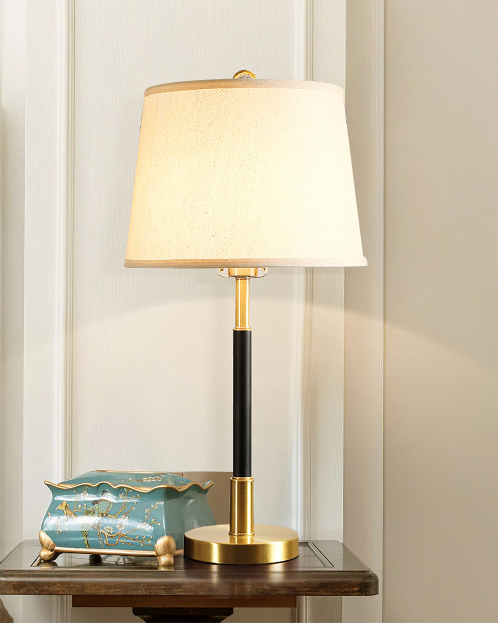 WINTHROP VINTAGE BRASS LANTERN TABLE LIGHT