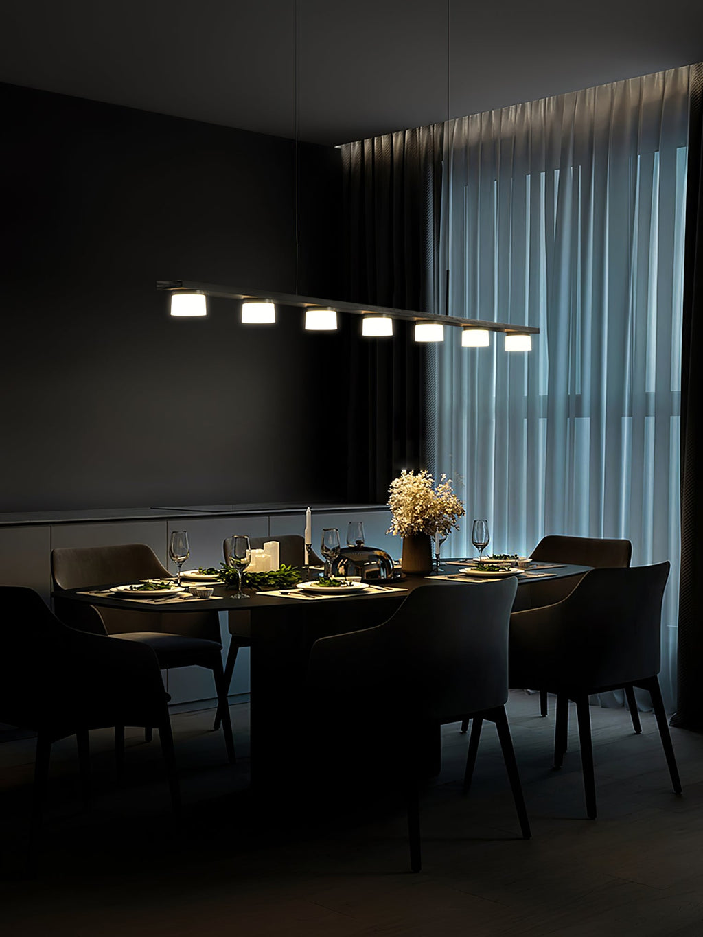 WINTHROP ORBITAL ILLUMINATION CHANDELIER