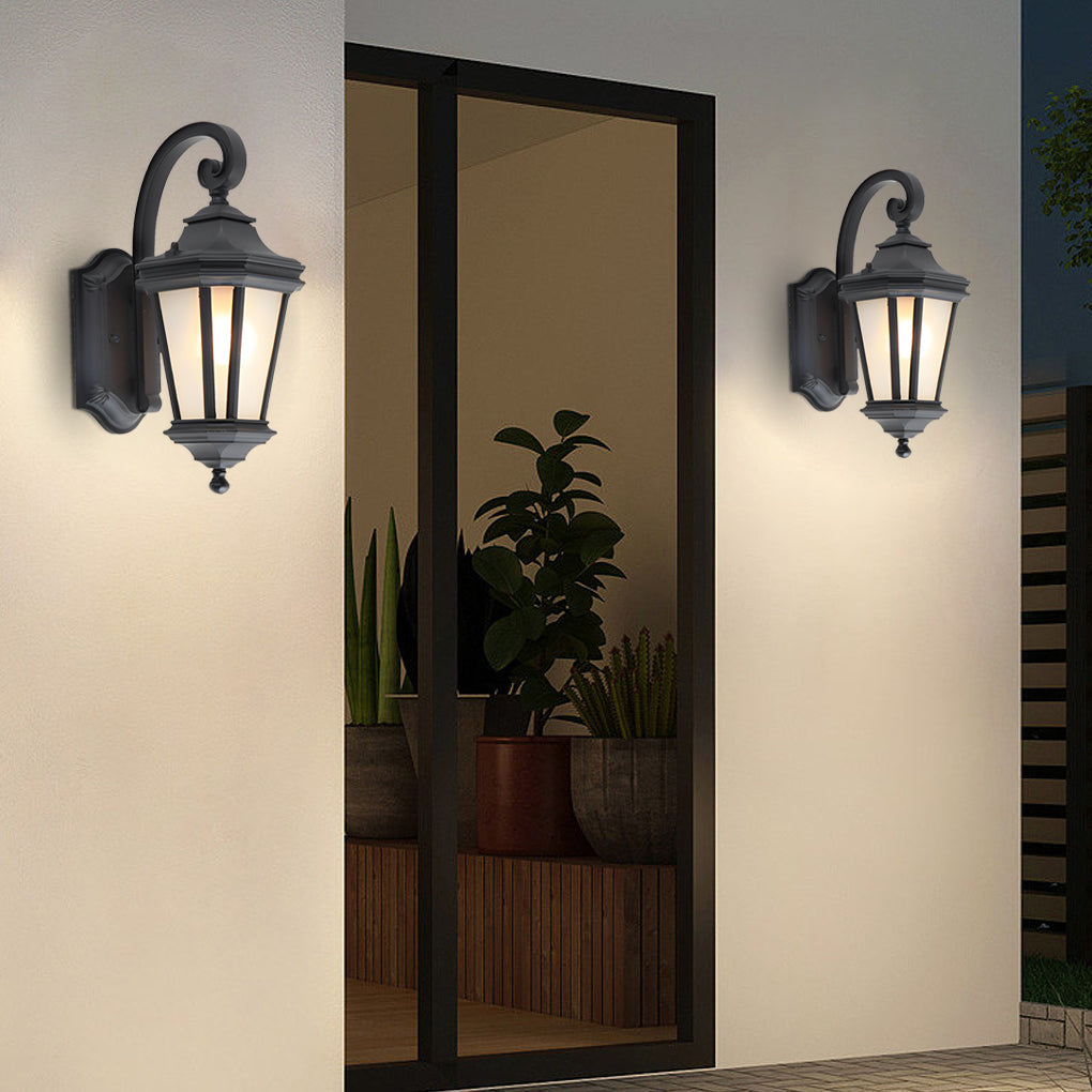 GRIMSBY FROSTED GLAZE OUTDOOR WALL SCONCE