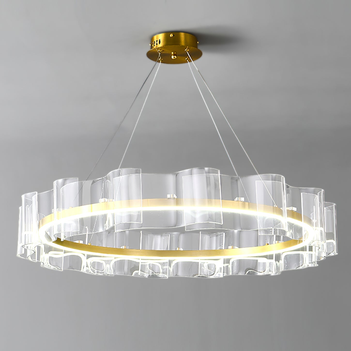 WINDSOR CRYSTAL TEARDROP CEILING LIGHT