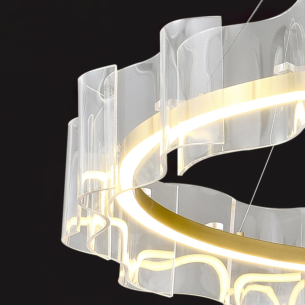 WINDSOR CRYSTAL TEARDROP CEILING LIGHT