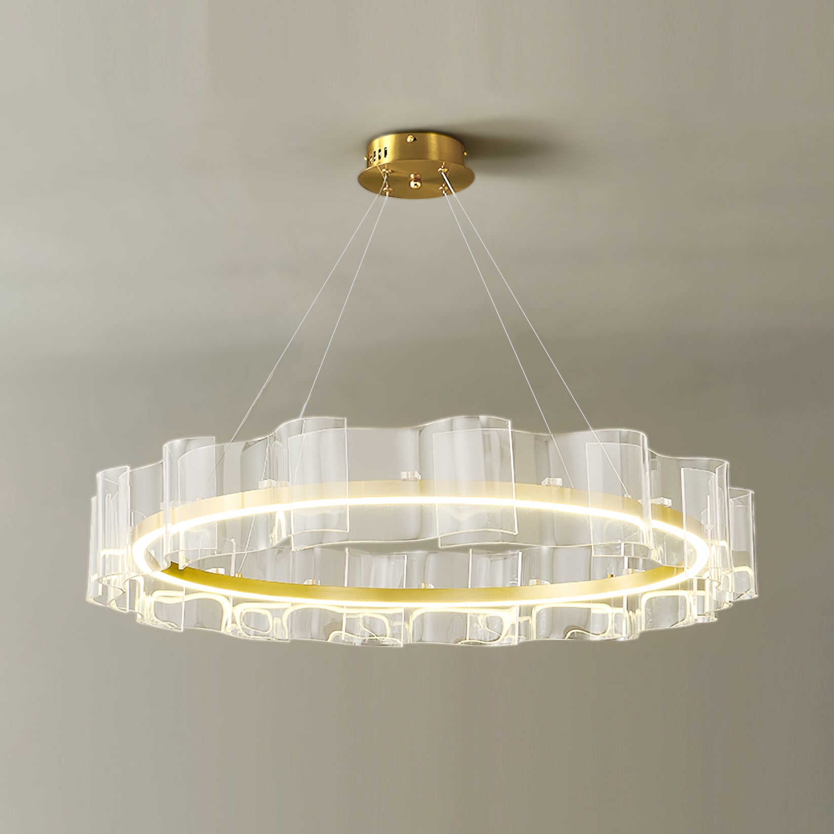 WINDSOR CRYSTAL TEARDROP CEILING LIGHT