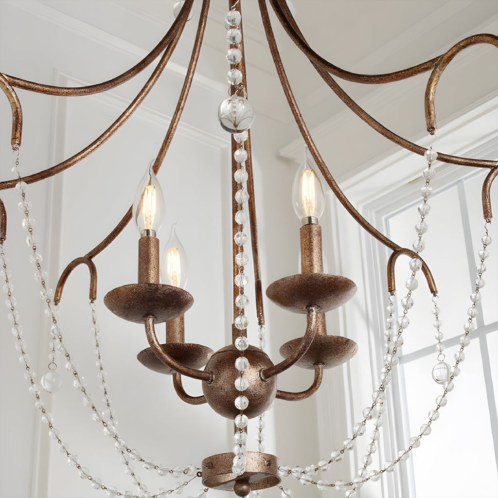 WINTHROP CRYSTAL LANTERN CHANDELIER