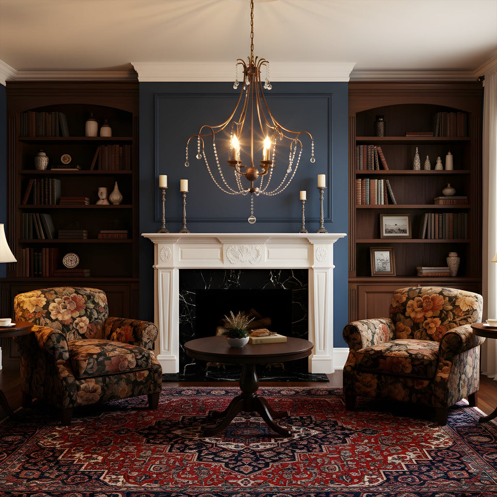 WINTHROP CRYSTAL LANTERN CHANDELIER