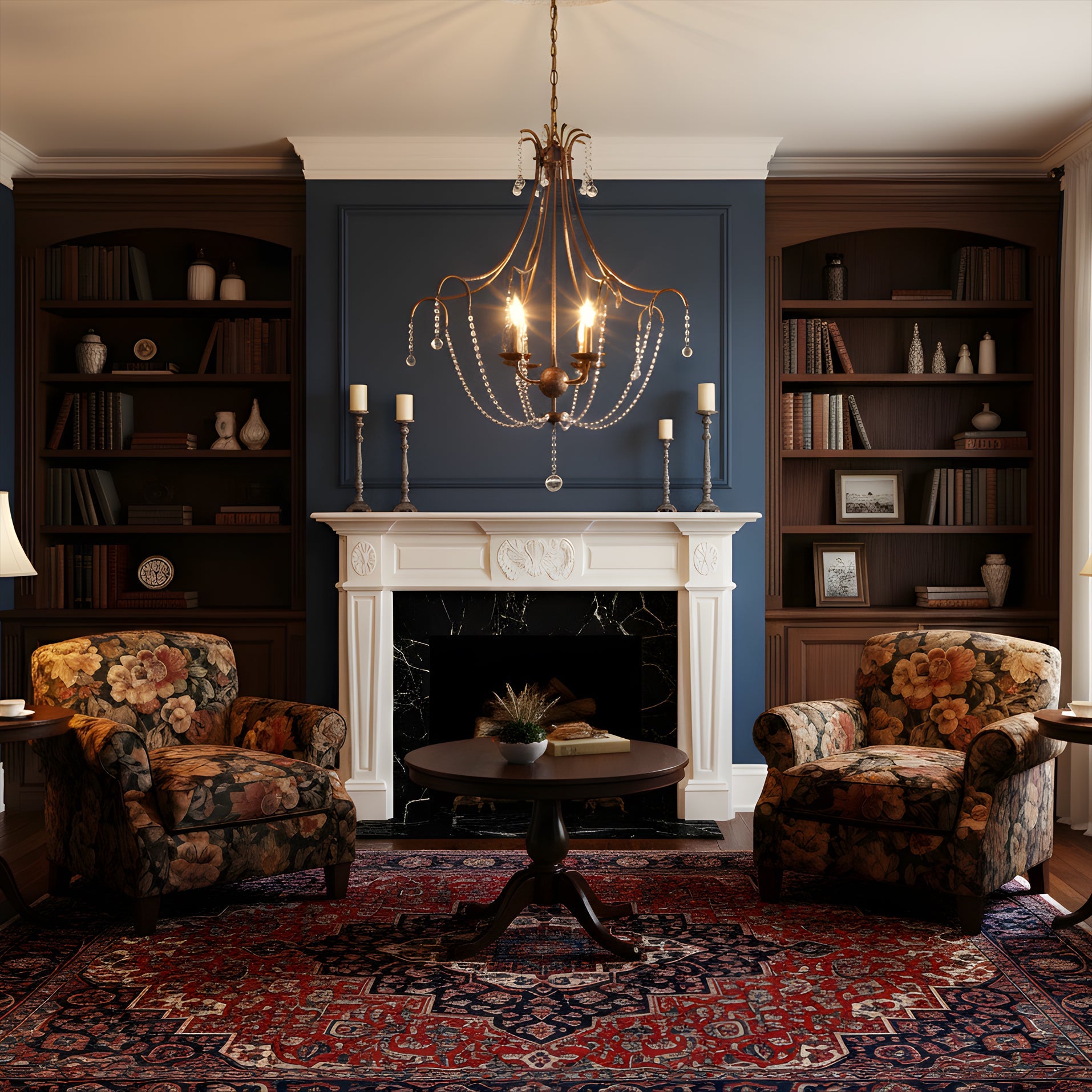 WINTHROP CRYSTAL LANTERN CHANDELIER
