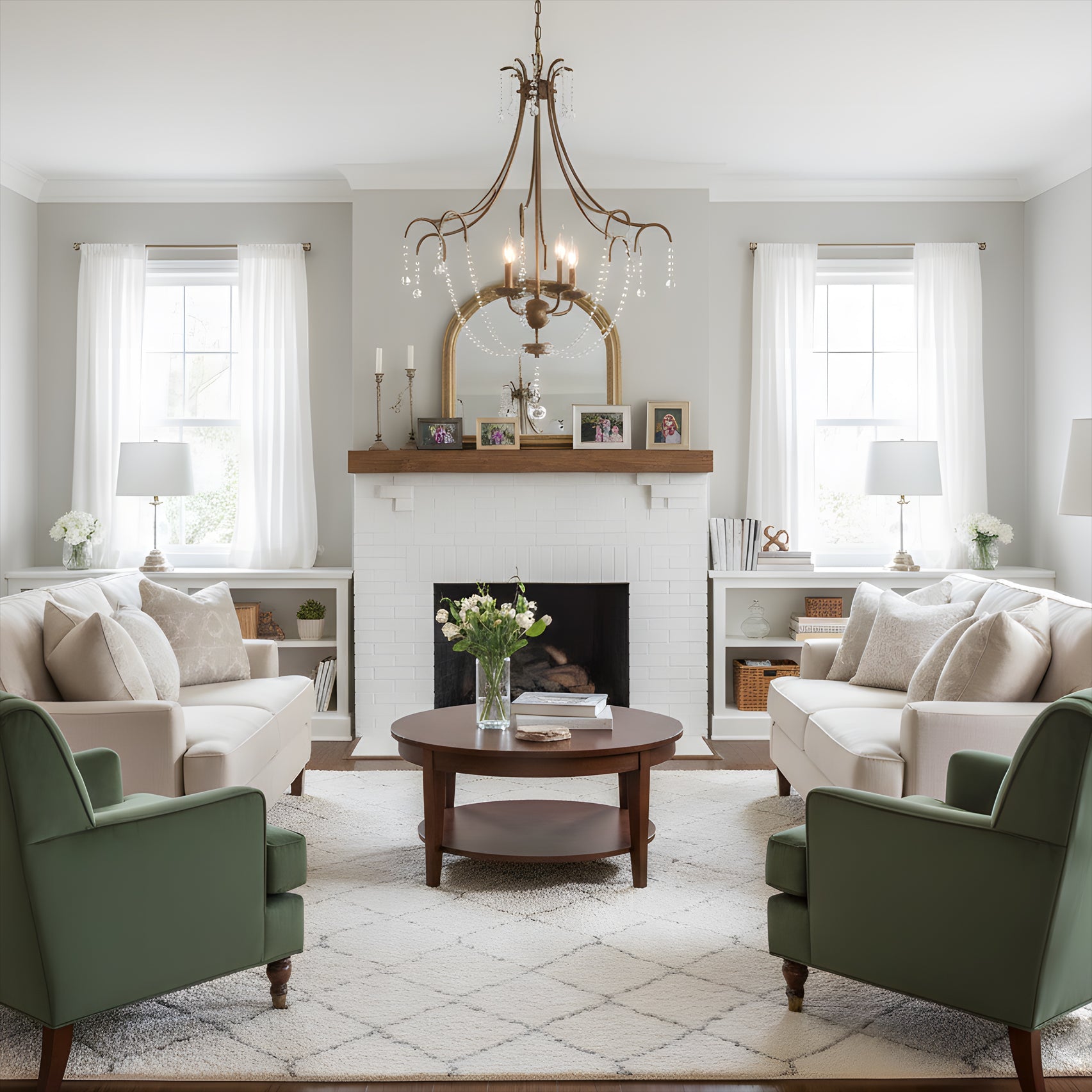 WINTHROP CRYSTAL LANTERN CHANDELIER